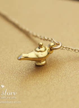 阿拉丁神灯项链许愿灯灯神