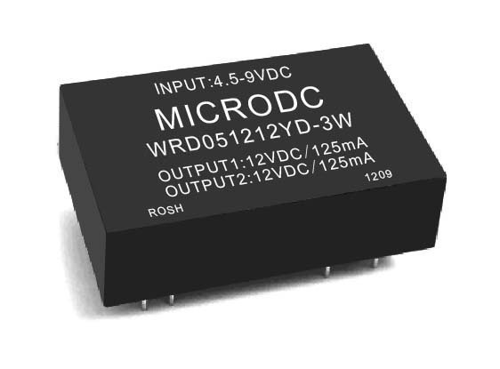 WRD051212YD-3W 电源模块 dc-dc电源模块