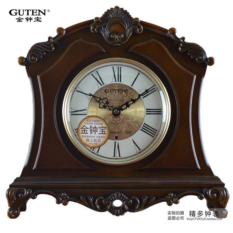 Admiralty treasure high-grade European style solid wood Mute Clock Home Furnishing Renovation Desk Clock The whole point of Timekeeping senior wooden  Quartzin the Home accessories , Home bell ornaments/Alarm Clock , Clock  category - from Buy2taobao.com to provide professional Taobao agent buy service