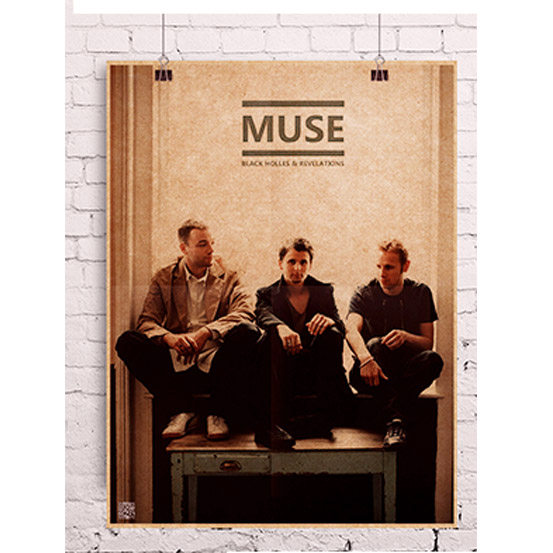 muse乐队缪斯英伦摇滚复古怀旧风酒吧装饰画画心咖啡馆装饰画画心