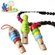 Phim hoạt hình động vật nhỏ còi gỗ bằng gỗ giáo dục mầm non lực lượng 1-2-3-4 tuổi trẻ em bé đồ chơi - Đồ chơi âm nhạc / nhạc cụ Chirldren