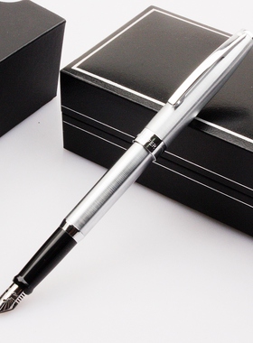 美国正品 犀飞利sheaffer 洒脱系列拉丝铬杆9472 钢笔/墨水笔金属