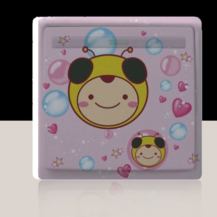 自粘创意开关贴 教室墙贴 开关贴纸 韩国插座贴笔记本贴 冰箱贴