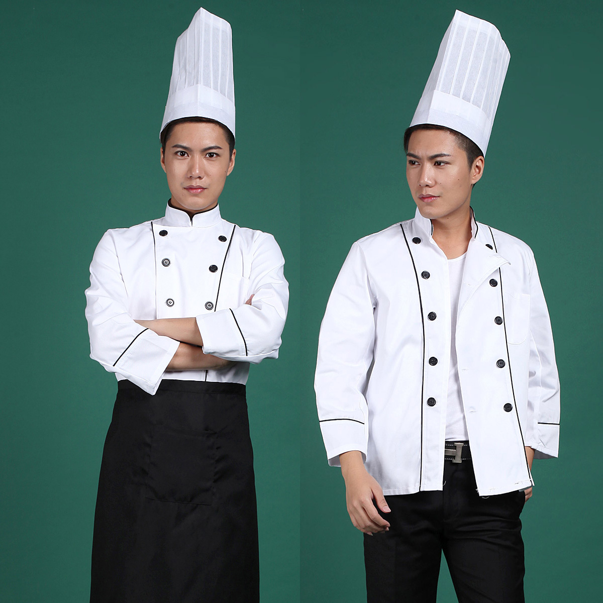 Veste chef cuisinier en coton - Ref 1908360 Image 1