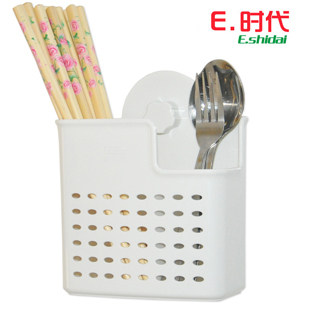 易E时代0015餐具架 田园笼 筷子筒刀叉架 沥水透气筷桶 免钻