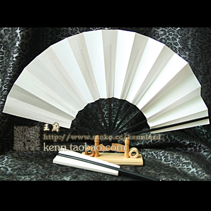 【K.L】日式扇 仕舞扇 cos演出扇蝙蝠扇 筷子扇 黑白两色入