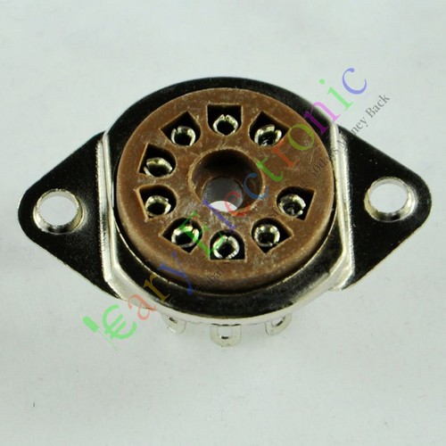 小9脚电子管座，适用于12AX7，12AT7，12AU7，ECC83，ECC82，E88CC，6922，6p1，6p14，6n1，6N2，6N3，6n11等