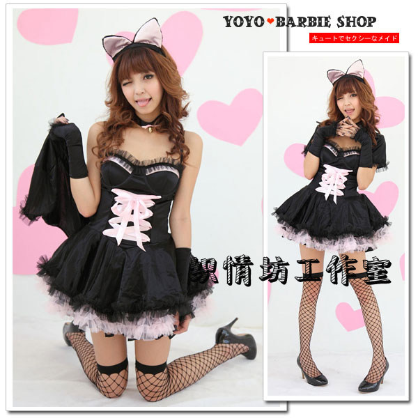 猫女郎角色扮演派对万圣节服装