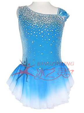 冰之灵成人儿童花样滑冰服 表演服 花样滑冰护具 滑冰训练服套装