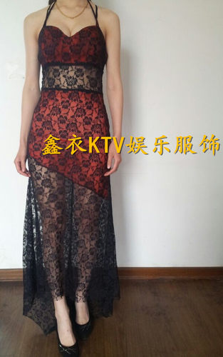 深v模特佳丽舞蹈公主风夜店晚装