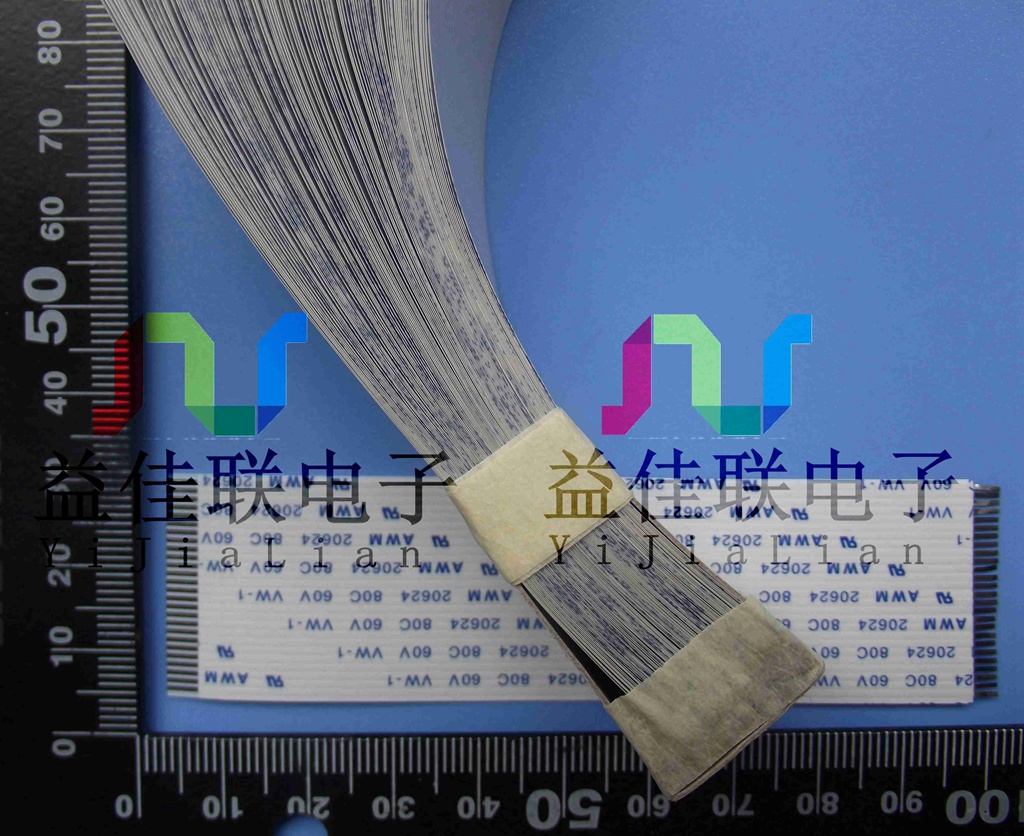 FFC扁平软排线 FPC液晶屏线1.0mm-20/22/26p-100/235mm-E型 焊接