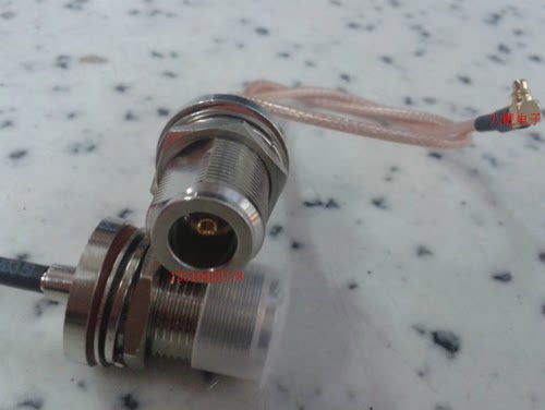 高频N/MMCX-KJW射频信号测试线 N母加长螺纹防水圈/MMCX弯头90° - 封面
