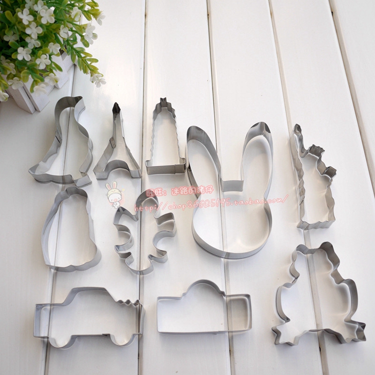 出口欧美  草莓饼干模具 慕斯圈 蔬菜切 凤梨酥 饼干切模型