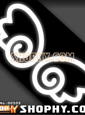 秒杀汽车踏板车贴纸拉花3M反光贴00509天使翅膀[对贴]