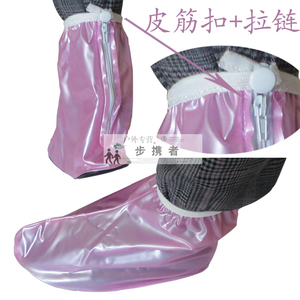 602儿童 女士 长筒平跟 雨鞋防水防雨鞋套 环保新料