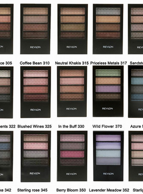 美国进口revlon 露华浓12小时不脱色四色眼影 带眼影刷色号全正品