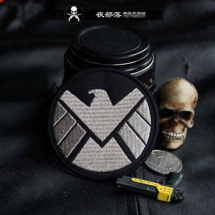 老鹰个性刺绣布贴徽章DIY衣服补丁 缝纫3M粘贴魔术贴章