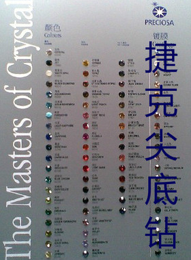 【1440颗】捷克尖底钻彩钻（原装宝仕奥莎）SS15(3.6-3.7mm) DIY