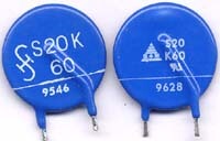 S14K60 西门子 压敏电阻 浪涌保护片 压敏器件 10只价