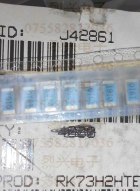 KOA RK73H2HTE1910F 0.75W 191欧 100个8元 2010贴片电阻蓝色底