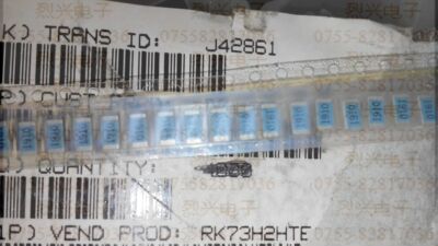 KOA RK73H2HTE1910F 0.75W 191欧 100个8元 2010贴片电阻蓝色底