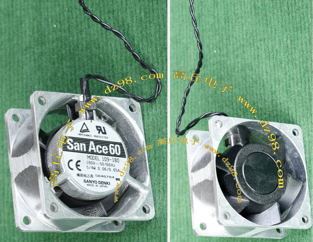 SANYO三洋San Ace60 109-180 100V 50/60Hz 5/4W 0.06/0.05A风扇