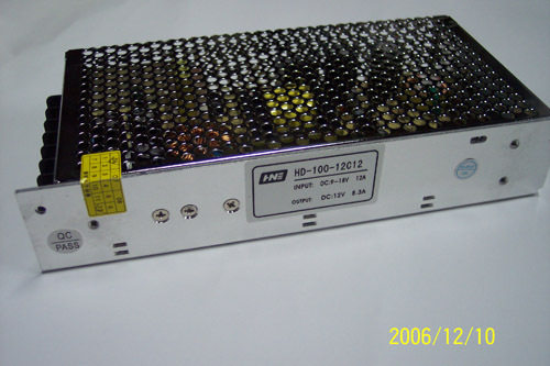 宽电压输入10-18输出12v100瓦车隔离稳压电源DC12转12 SD-100-12