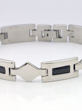 棱角滴油钛钢时尚风不掉色手链