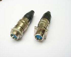 航空插头XS12K3P XS12K4P XS12K5P 2芯3芯4芯5芯带皮套