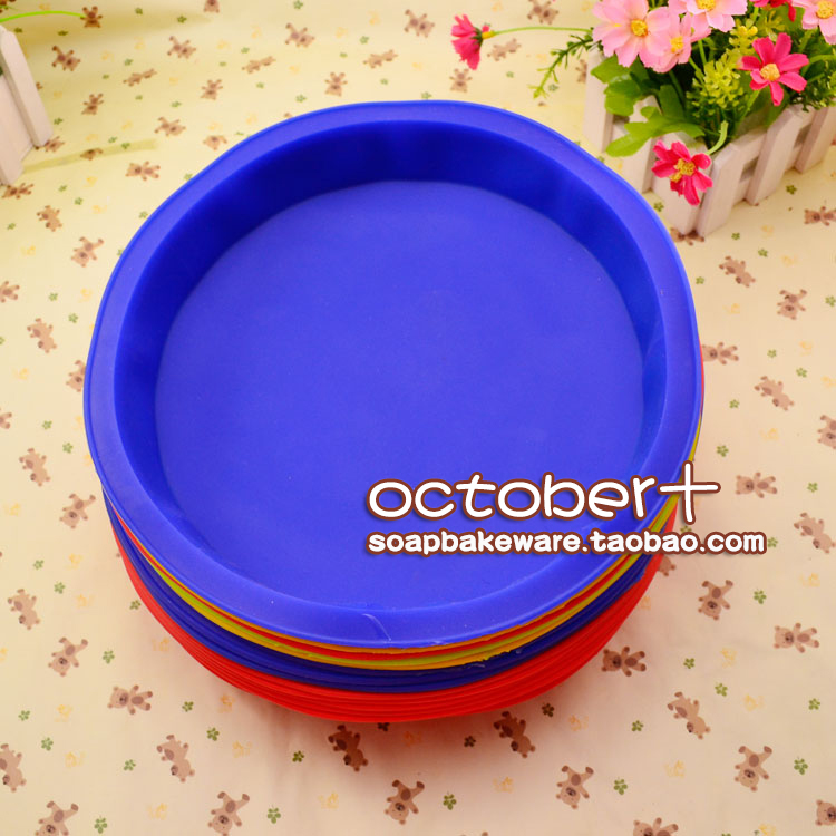 TOLOVE觅爱馆耐高温硅胶生日蛋糕烤盘面包烘焙器具9.6”圆形次品