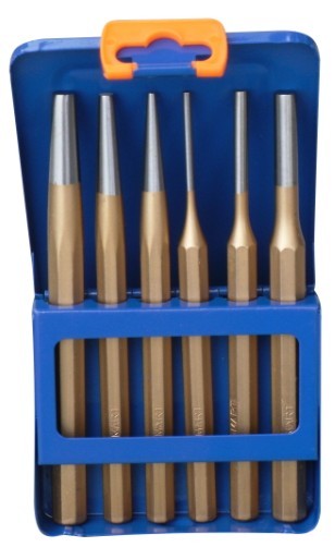 A0117六件套钢冲*钢凿*弹簧销冲头【西玛工具-CMART】印刷机配件