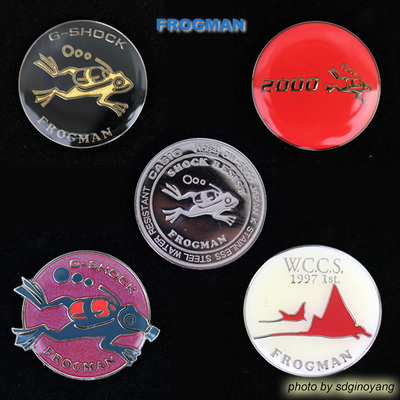 CASIO卡西欧G-SHOCK FROGMAN蛙人 珍稀纪念限量胸章(5个代表)结束