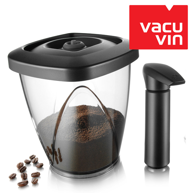 荷兰Vacu Vin进口真空抽真空瓶咖啡茶叶食品储物罐大号塑料密封罐