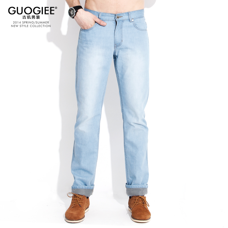 Jeans pour jeunesse coupe droite GUOGIEE pour été - Ref 1463777 Image 1