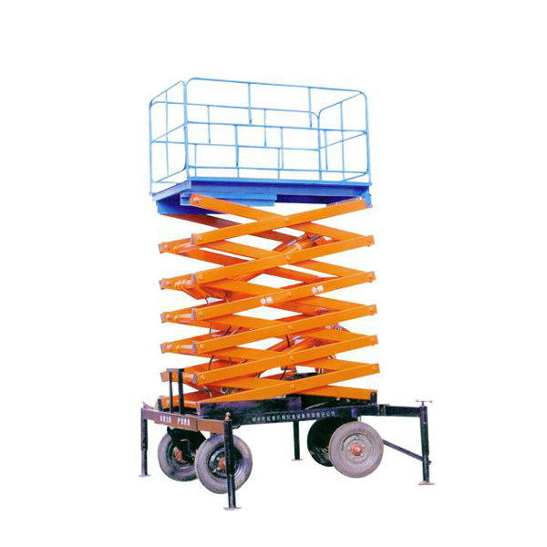 四轮移动式液压升降平台型号:300kg -6m(起重机/电葫芦/卷扬机)