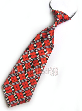 【红系复古菱纹格】Cosplay化妆舞会搭配小领带 日韩校服搭配