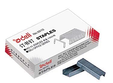 【实惠办公】得力0010订书针 10号小号订书钉 1000枚/盒 办公文具