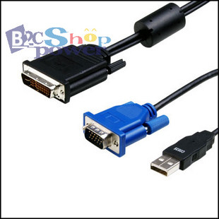 VGA+USB线  HP 投影仪专用线  M1-DA线30+5转VGA+USB 1.8米