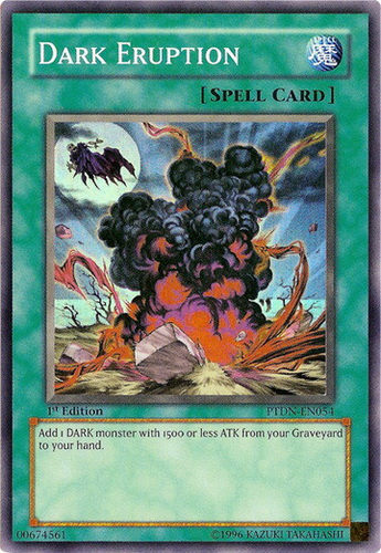 游戏王 美版 正版 - 暗黑爆发 Dark Eruption/面闪/PTDN