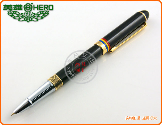 英雄钢笔 Hero 英雄9098爱俊铱金笔 暗尖 墨水笔 防伪