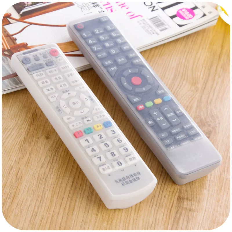 TV, silicone remote control, waterproof transparent protective case, storage bag, increased thickness
