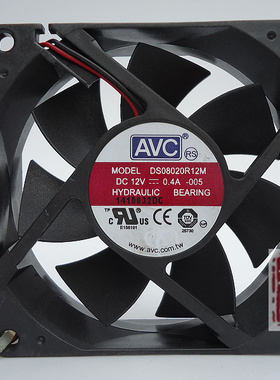 原装 AVC 8020 12V 0.4A DS08020R12M 机箱静音散热风扇 质量保证
