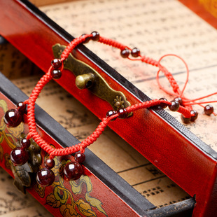 手工石榴石饰品民族风平安葫芦脚链女款手链手串档位珠汽车挂件