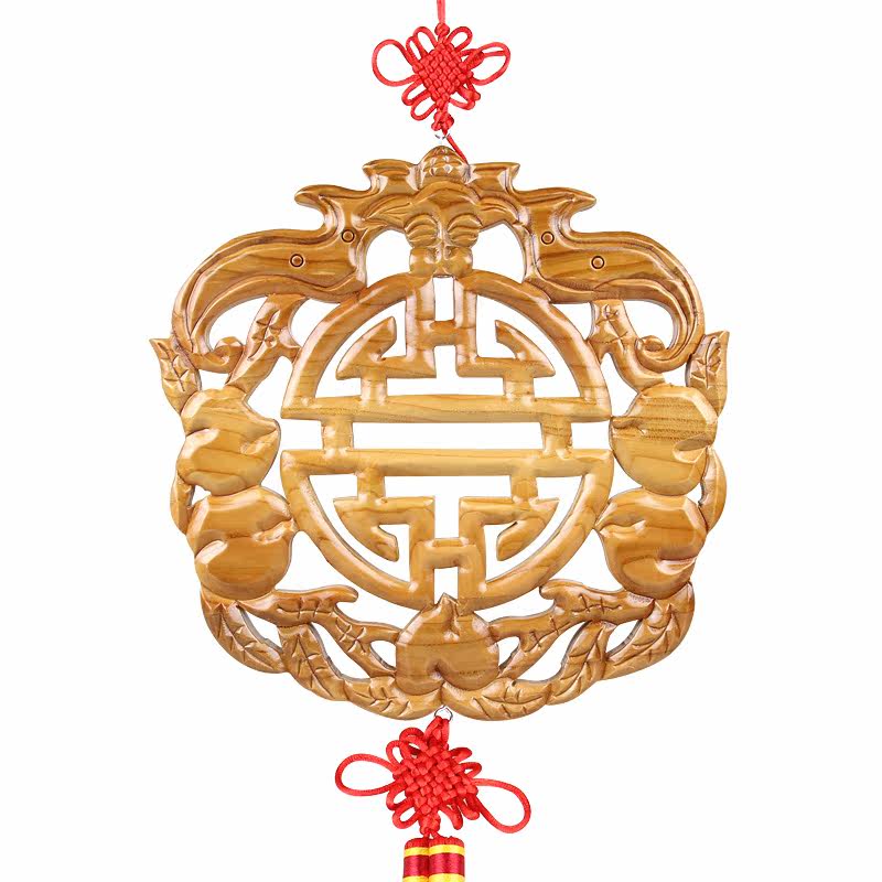 特价 桃木 木雕 挂件 福寿桃 客厅家居饰品 摆件吉祥安康 送老人