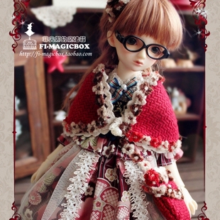 森女小红装 限定BJD娃衣4分MSD洋装 魔法箱 完售 菲奥娜