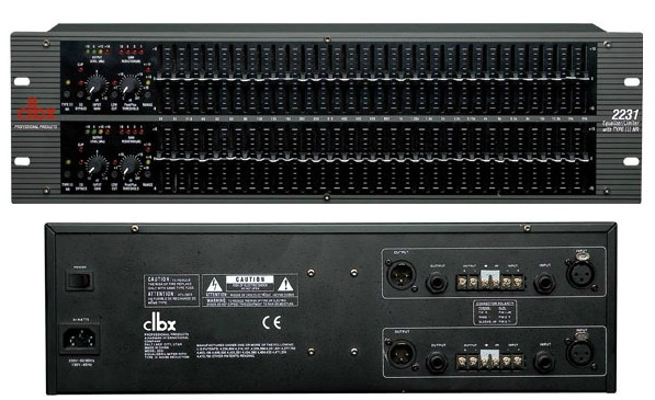 dbx 2231 均衡器 专业级带压限双31段图示均衡器 舞台周边器材