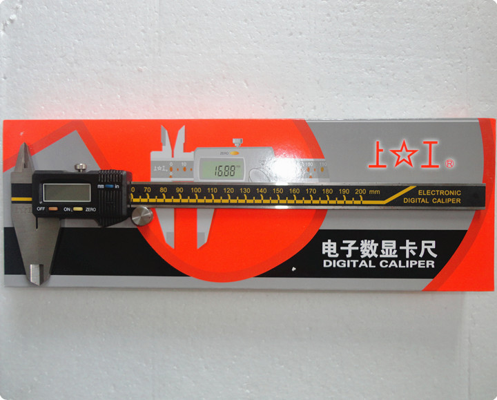 本店供应出售 量具 上工不锈钢电子数显卡尺0-200mm图片