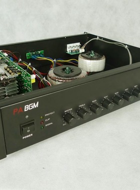 特价促销 80W定压功放 黑色定放机 100/70V/4欧姆电阻输出空放机