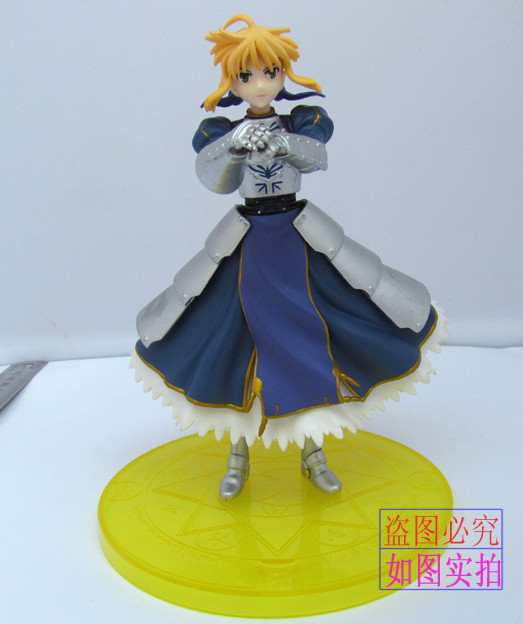 正版散货 命运之夜 Fate/Zero SABER 塞巴 蓝色战斗服 手办 景品