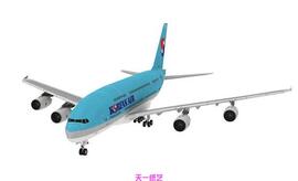 民航客机a380飞机3d纸，模型diy亲子手工，课折纸玩具天一纸艺